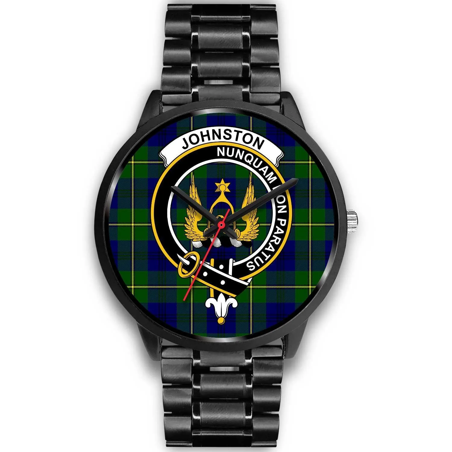 Johnston Clan Badge Tartan Black Watch