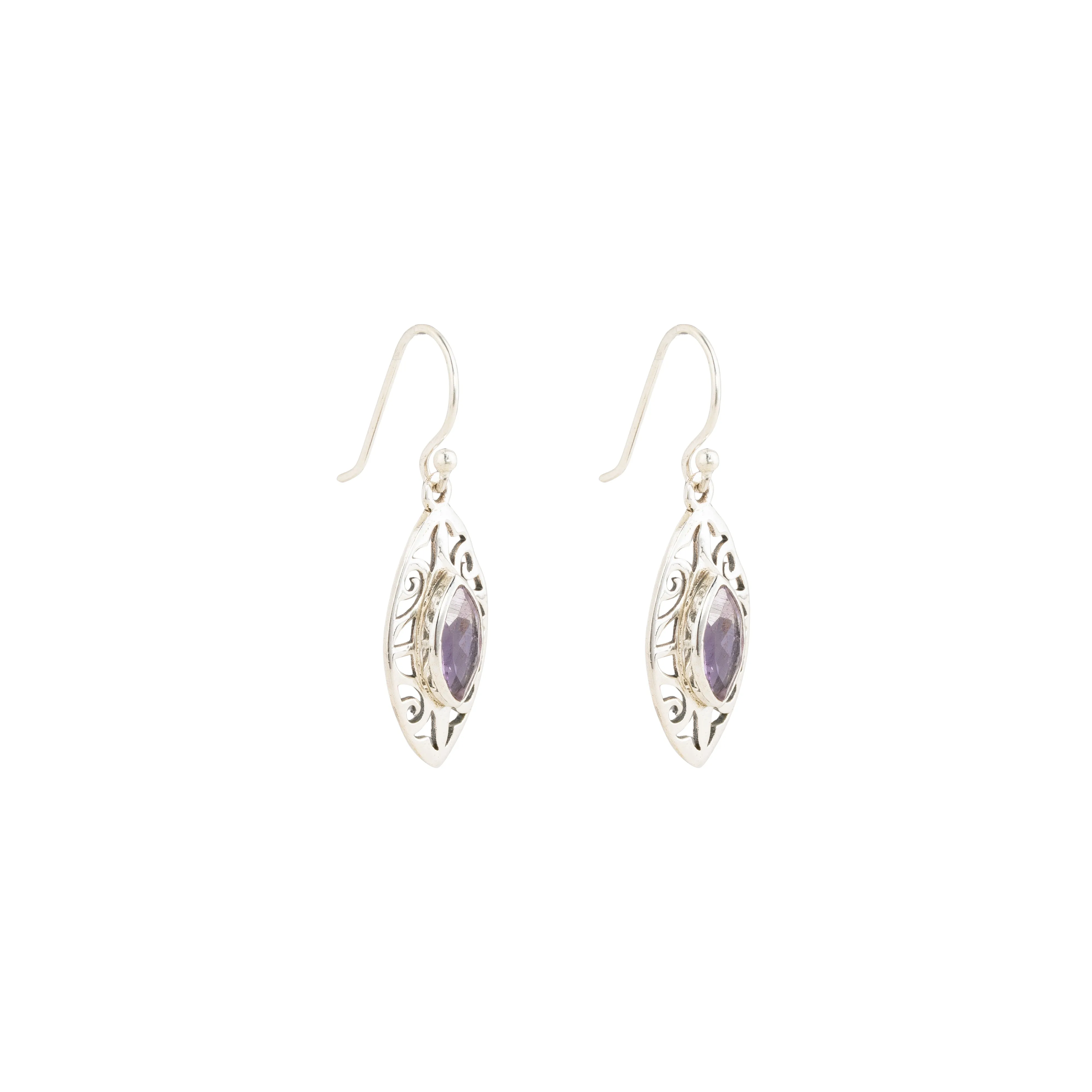 Kashvi, Gemstone Drop Earrings,Sterling Silver