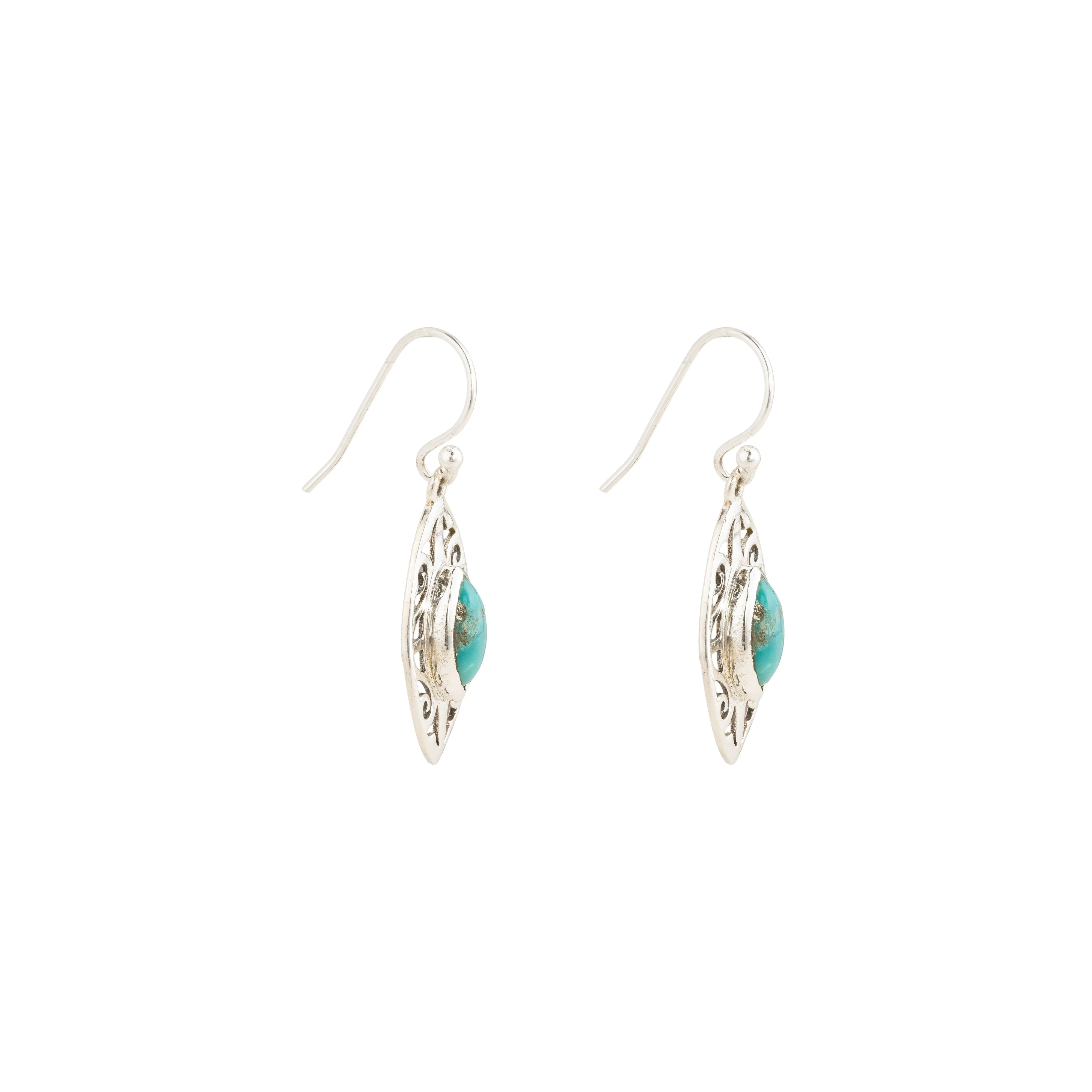 Kashvi, Gemstone Drop Earrings,Sterling Silver