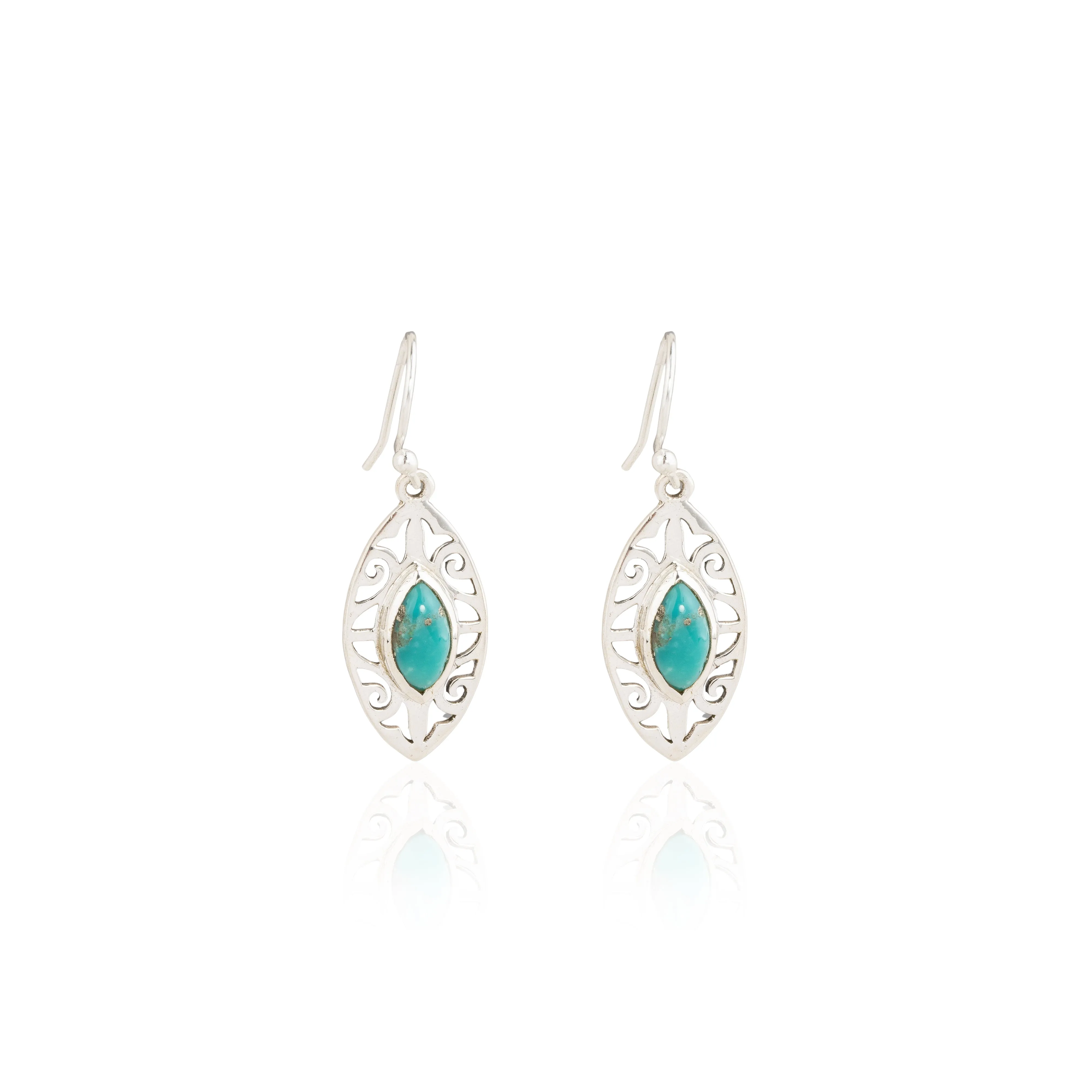 Kashvi, Gemstone Drop Earrings,Sterling Silver