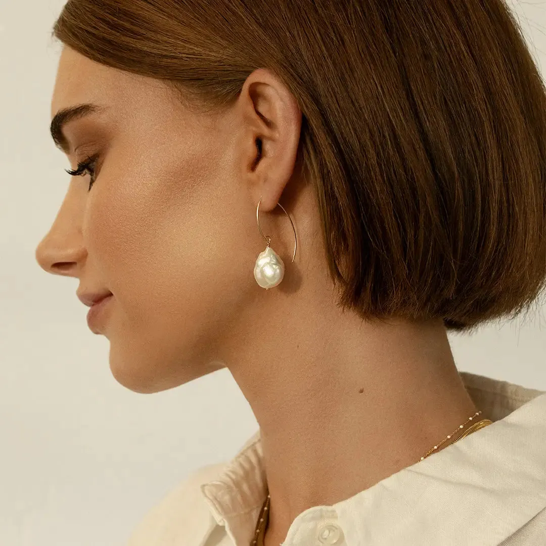 Keshi Pearl Earrings - Stone of Potential