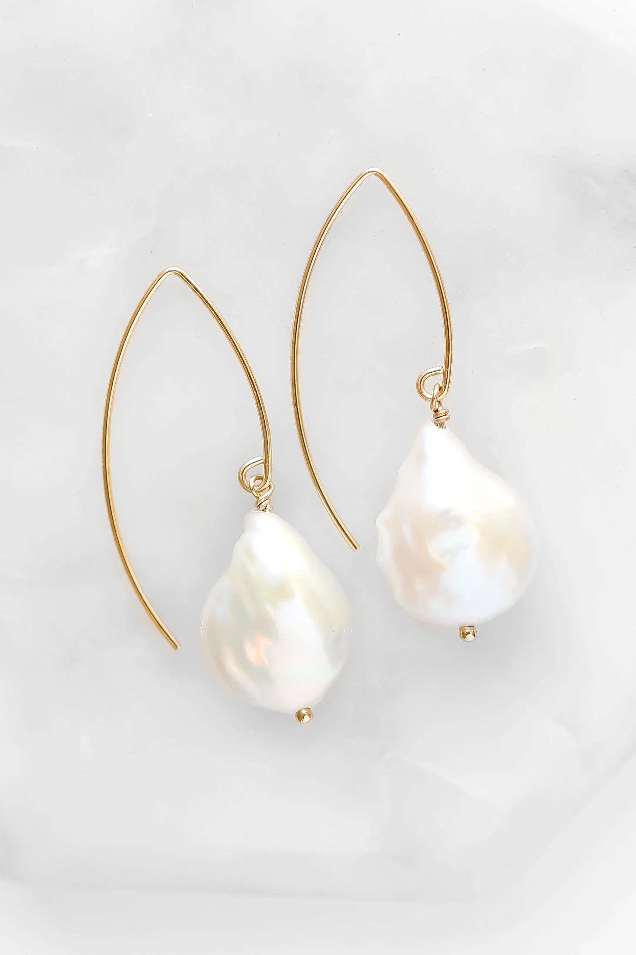 Keshi Pearl Earrings - Stone of Potential