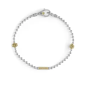 LAGOS Caviar Icon Two Tone Caviar Beaded Bracelet