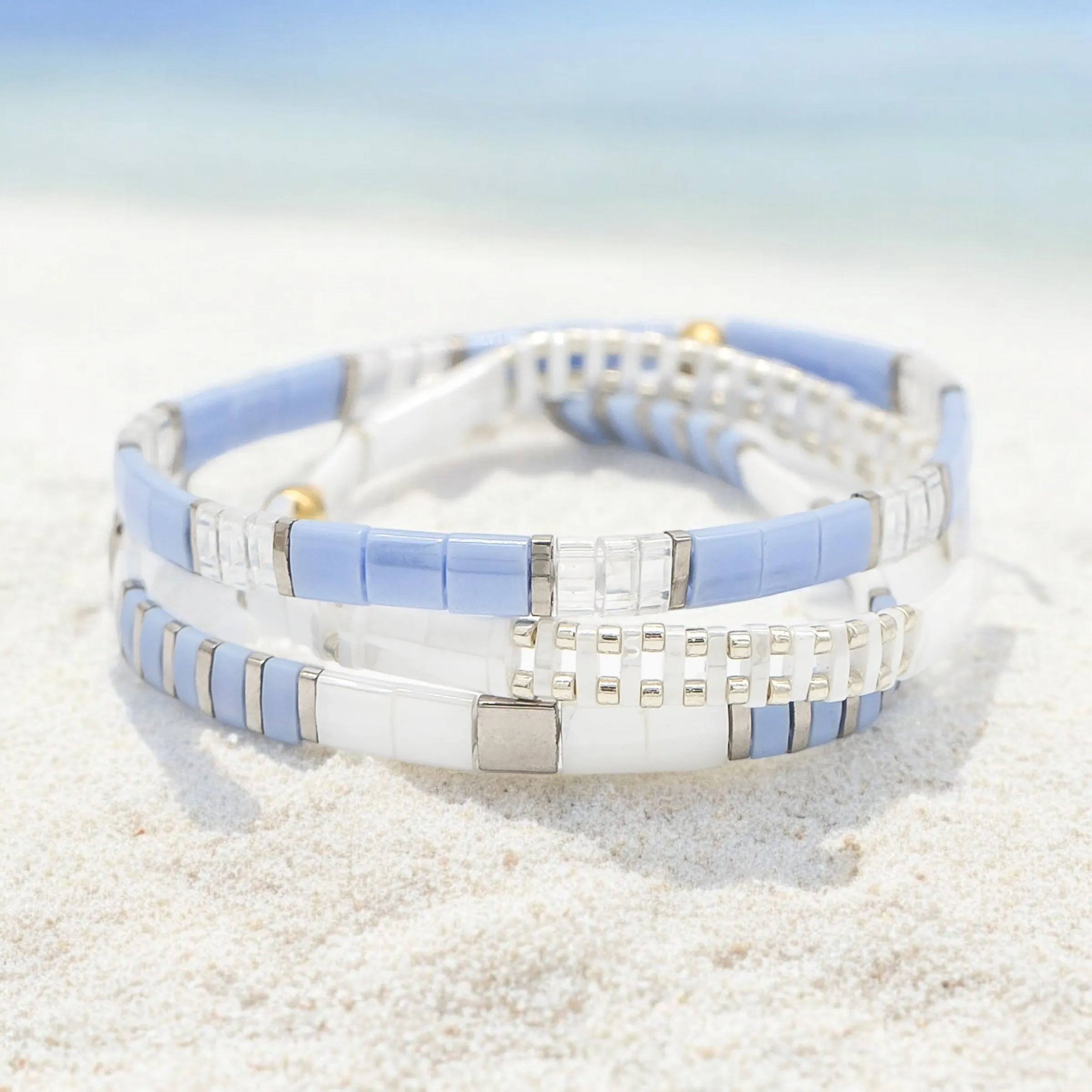 LAVENDER SKY - Tila Bracelet Making Kit - 3 Bracelets