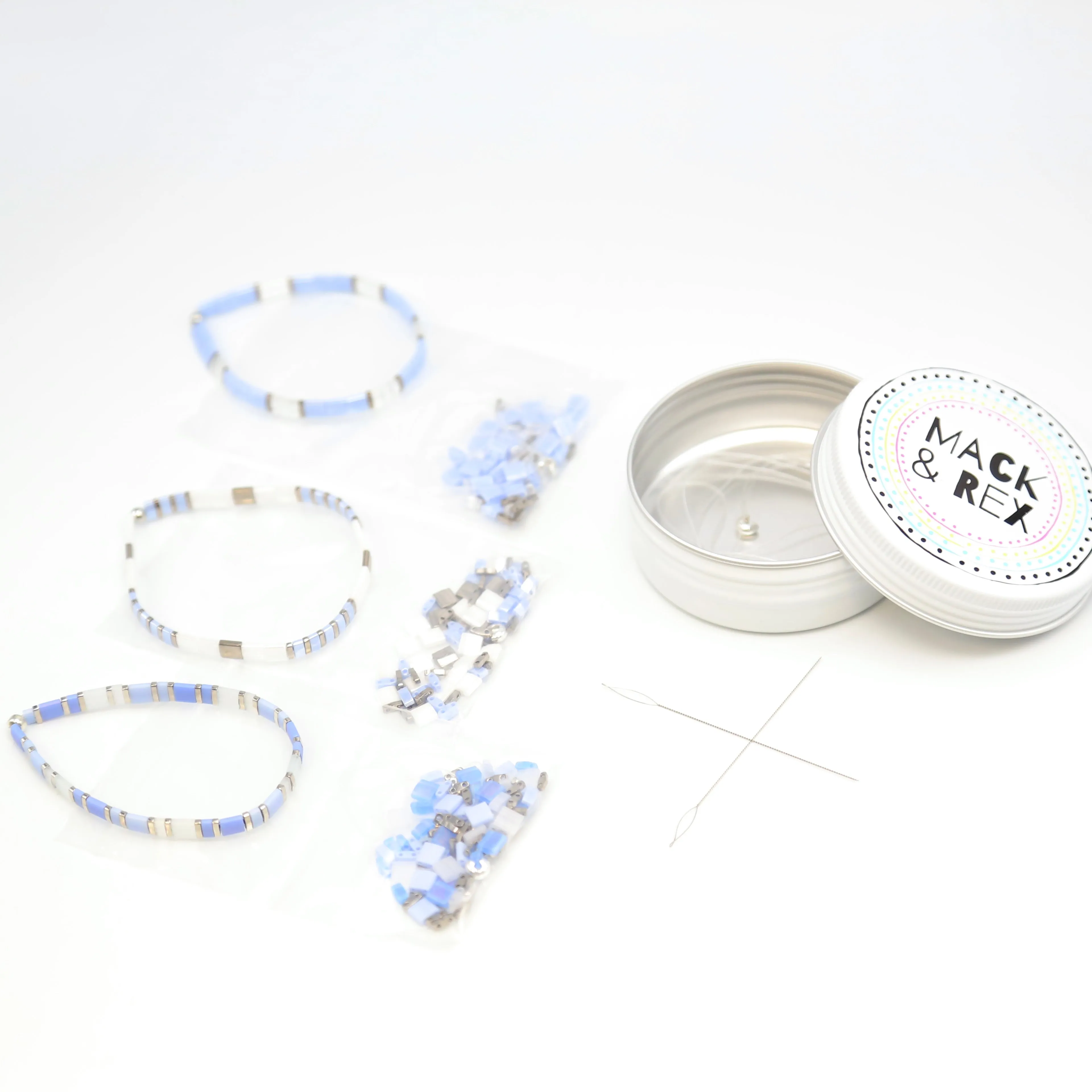 LAVENDER SKY - Tila Bracelet Making Kit - 3 Bracelets