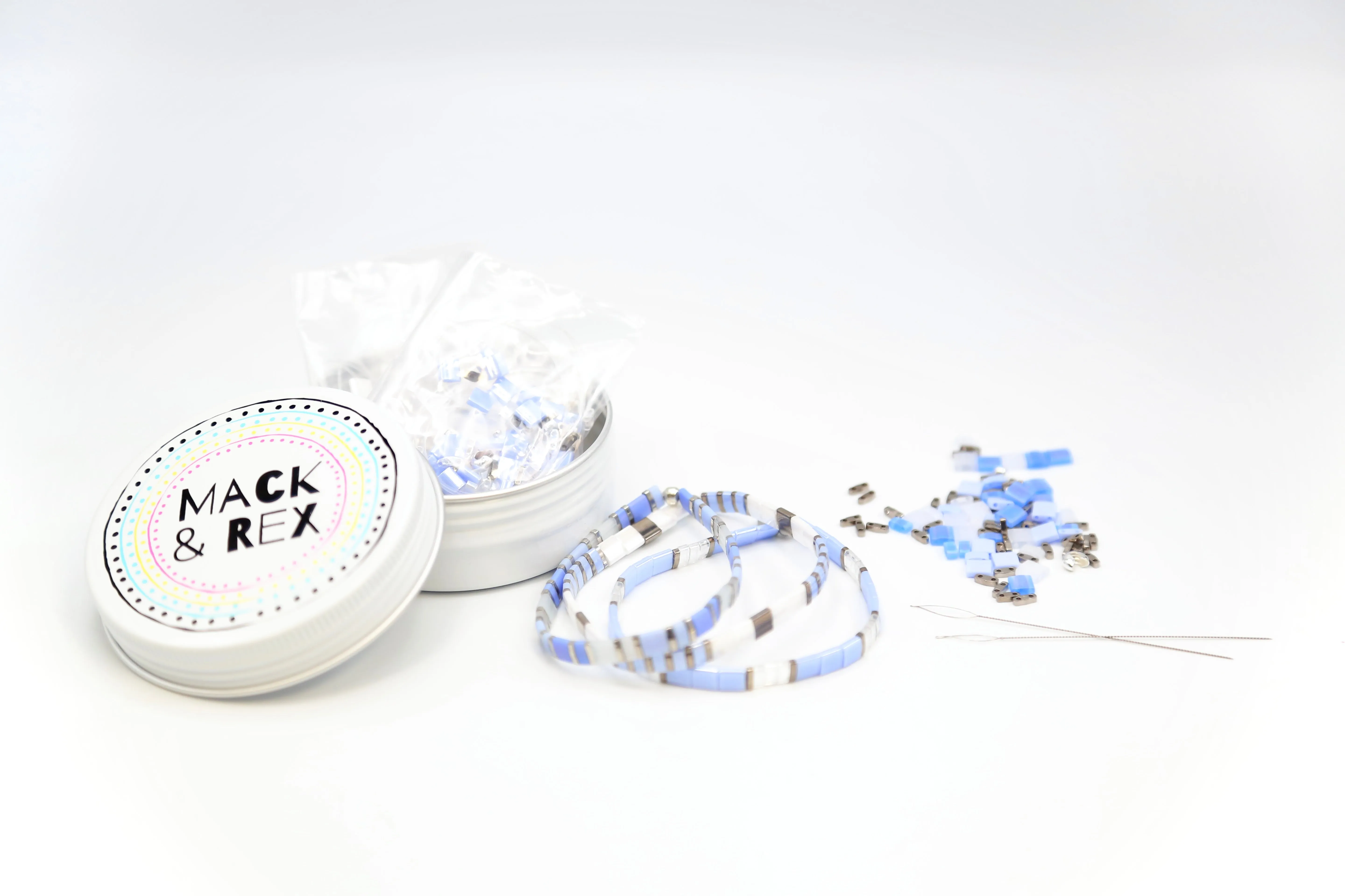 LAVENDER SKY - Tila Bracelet Making Kit - 3 Bracelets