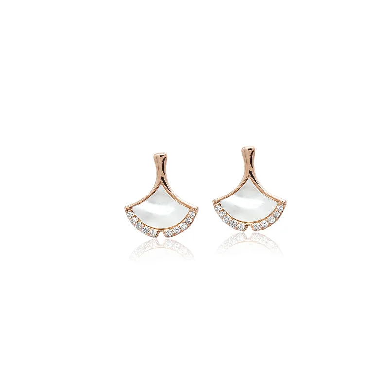 Leaf Mother of Pearl Earrings