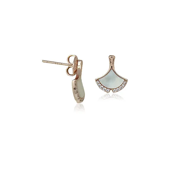 Leaf Mother of Pearl Earrings