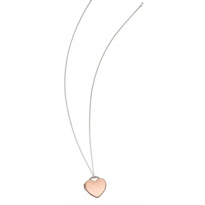 Locket Heart Cubic Zirconia Pendant P4795C