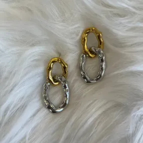 Logan Mixed Metal Chain Earrings