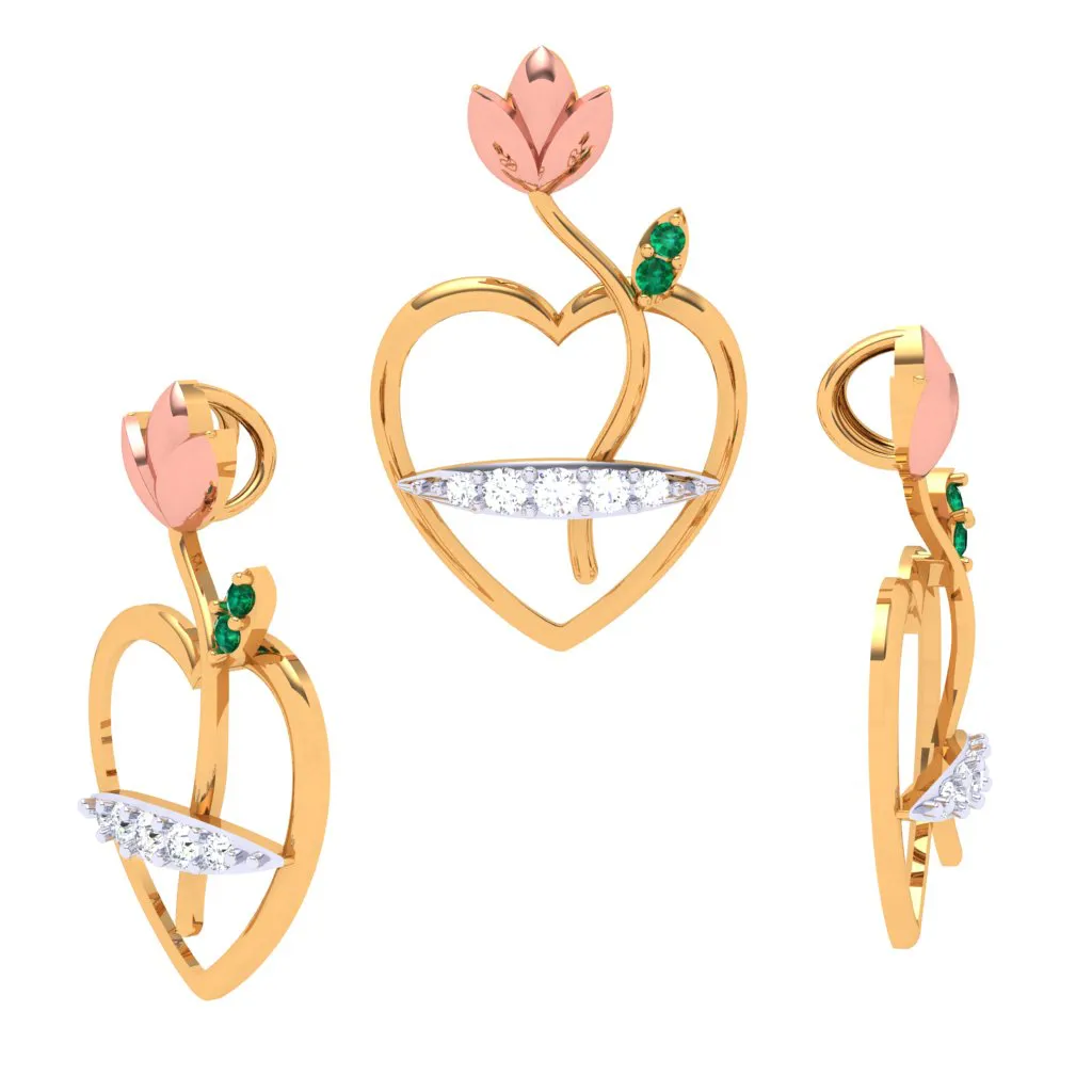 Lotus Love Diamond Pendant