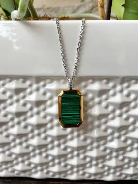 Malachite Locket