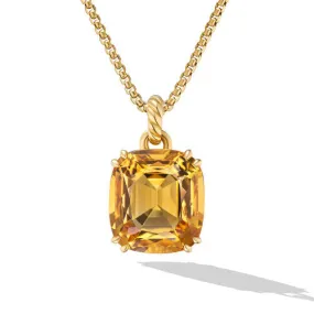 Marbella Pendant in 18K Yellow Gold with Citrine, 22mm