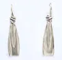 Medium Rowing Blades with Twist Design Soldered Wire Earrings Made by Rubini Jewelers.