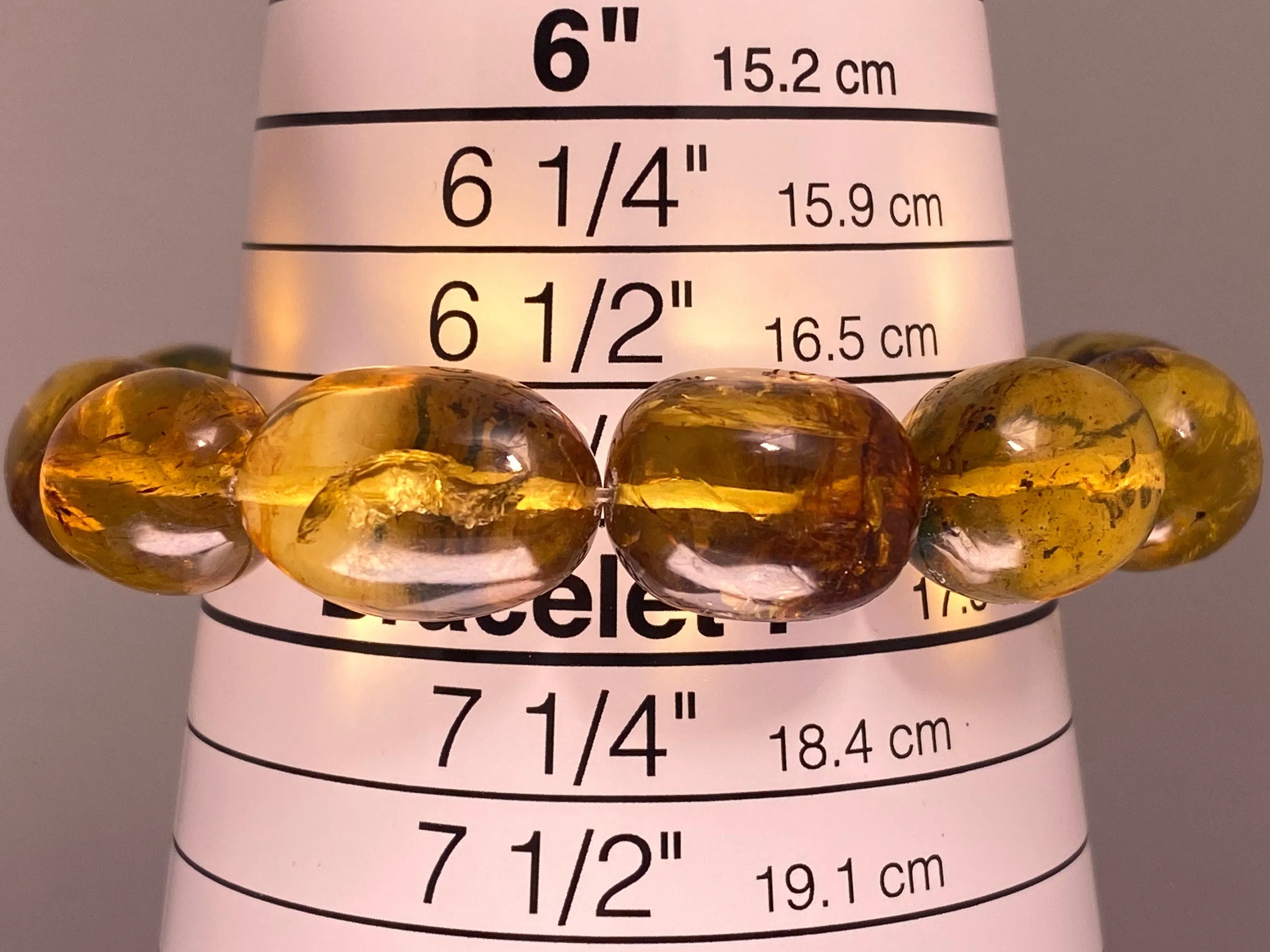 Mexican AMBER Crystal Bracelet - Beaded Bracelet, Handmade Jewelry, Healing Crystals and Stones, 48288