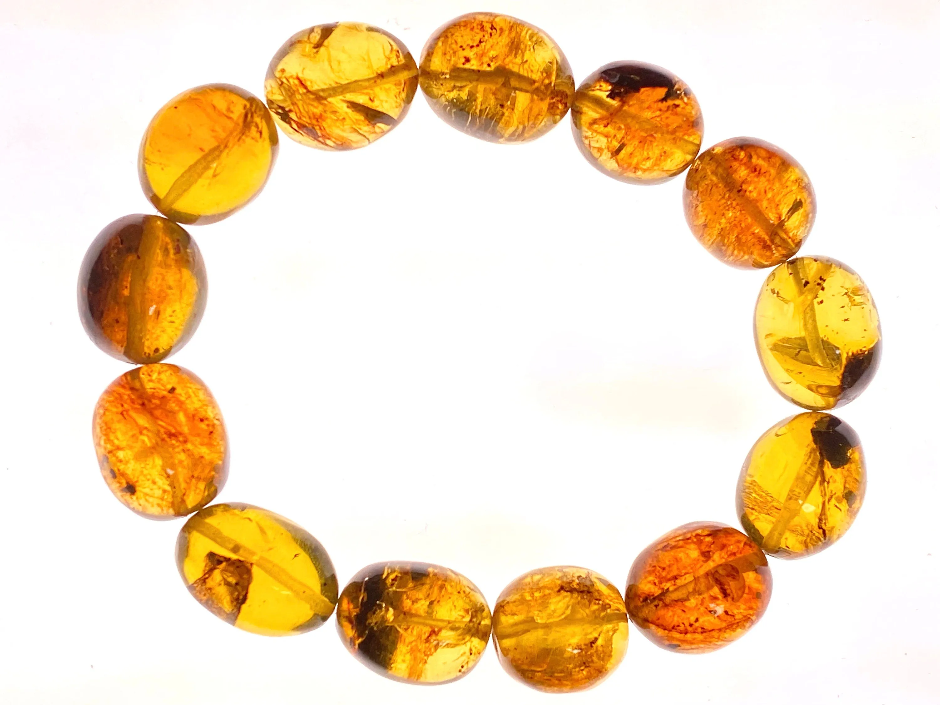 Mexican AMBER Crystal Bracelet - Beaded Bracelet, Handmade Jewelry, Healing Crystals and Stones, 48290