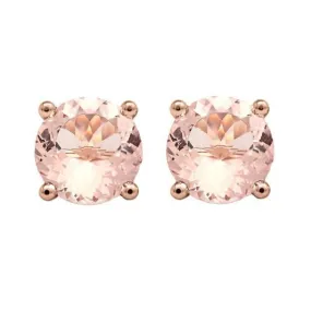 Morganite Stud Earrings