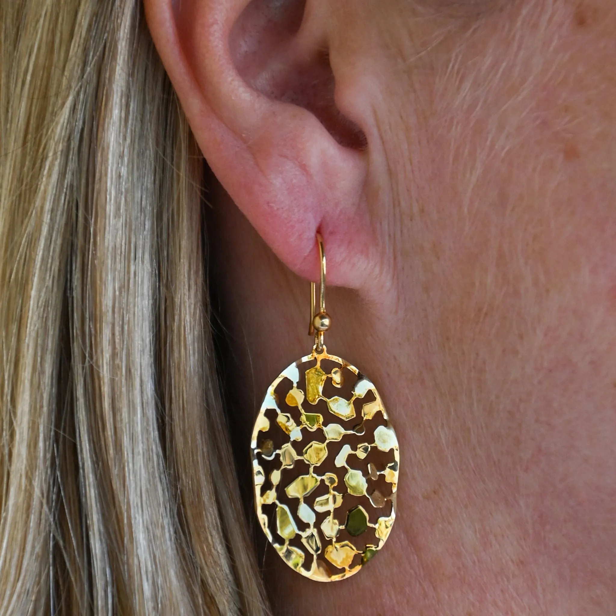 Mosaic Oval Dangle