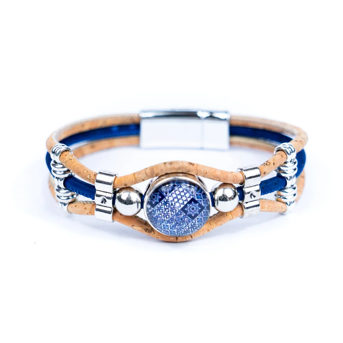 Natural Cork  Handmade women's bracelets BR-096-MIX-5