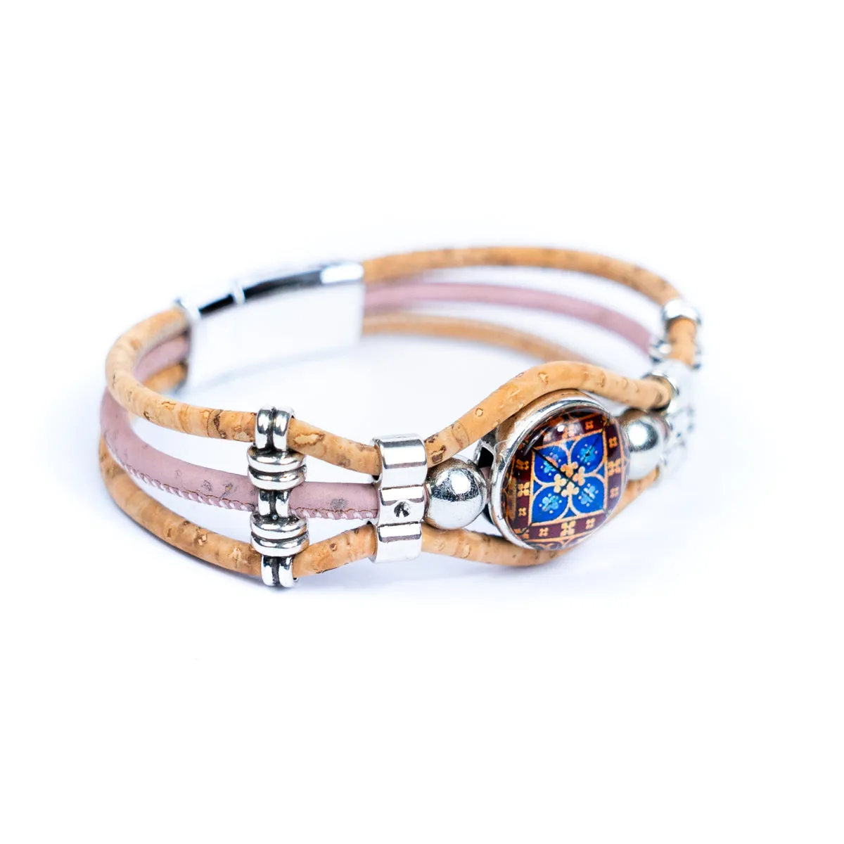 Natural Cork  Handmade women's bracelets BR-096-MIX-5