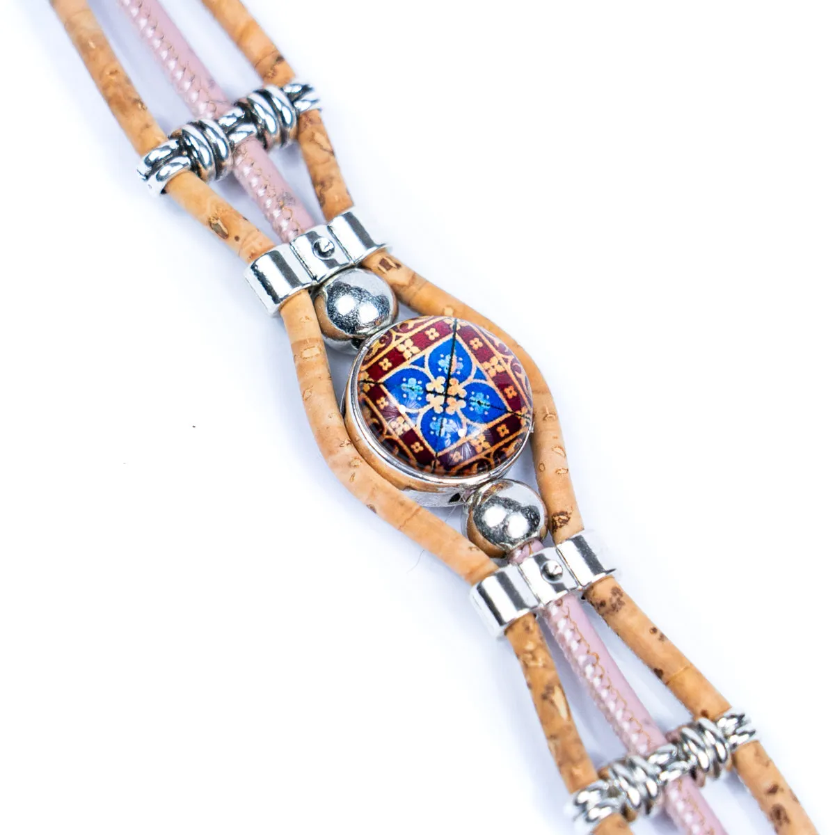 Natural Cork  Handmade women's bracelets BR-096-MIX-5