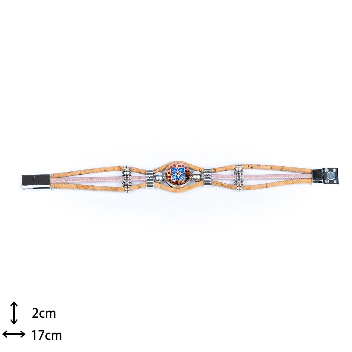 Natural Cork  Handmade women's bracelets BR-096-MIX-5