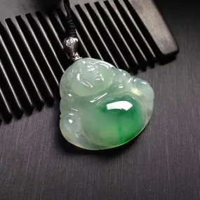 Natural Jade Pendant Jadeite Buddha Pendant PT497