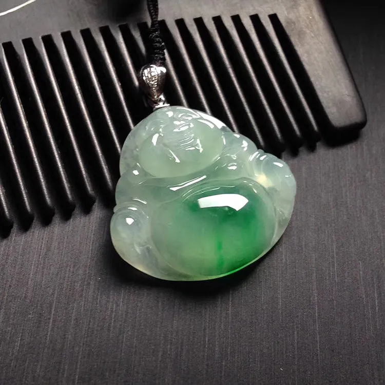 Natural Jade Pendant Jadeite Buddha Pendant PT497