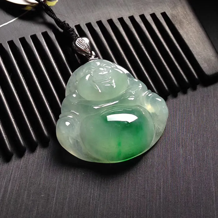 Natural Jade Pendant Jadeite Buddha Pendant PT497