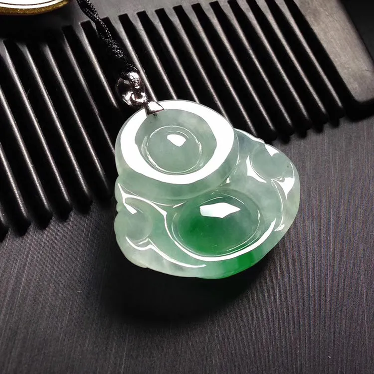 Natural Jade Pendant Jadeite Buddha Pendant PT497