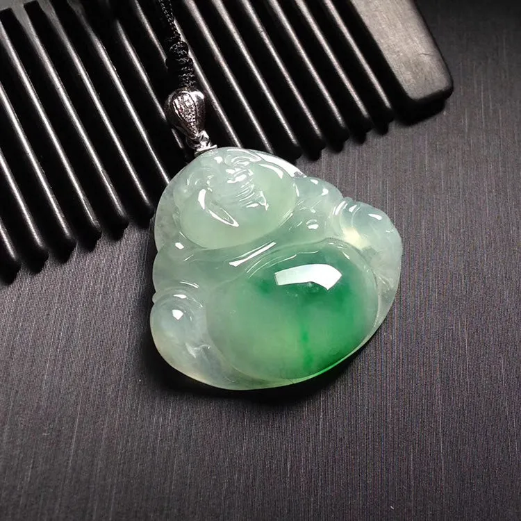 Natural Jade Pendant Jadeite Buddha Pendant PT497