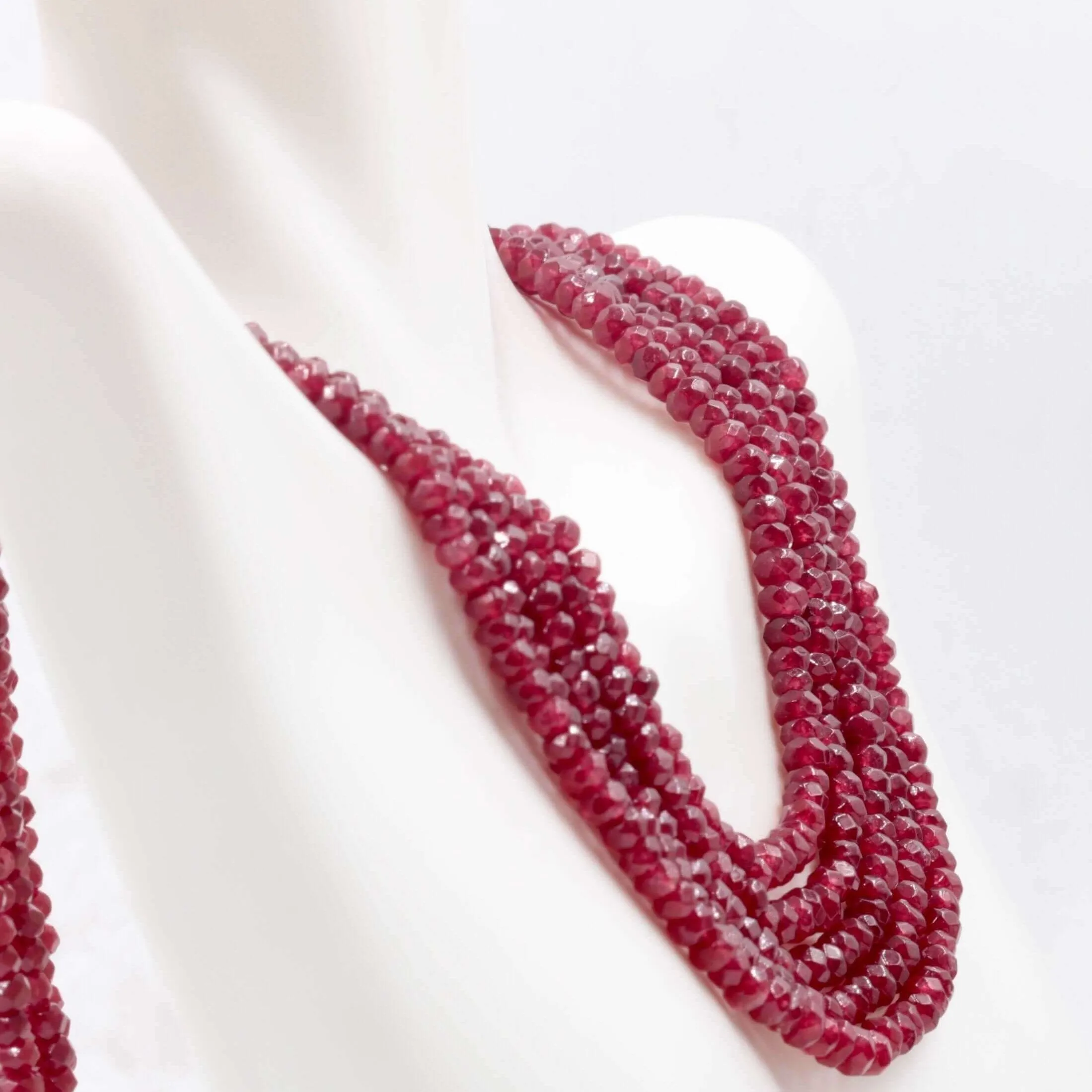 Natural Quartz Necklace Ruby Quartz Red Quartz Necklace Red Quartz Beads Red Gemstone Quartz stone beaded necklace SKU:113267,113268