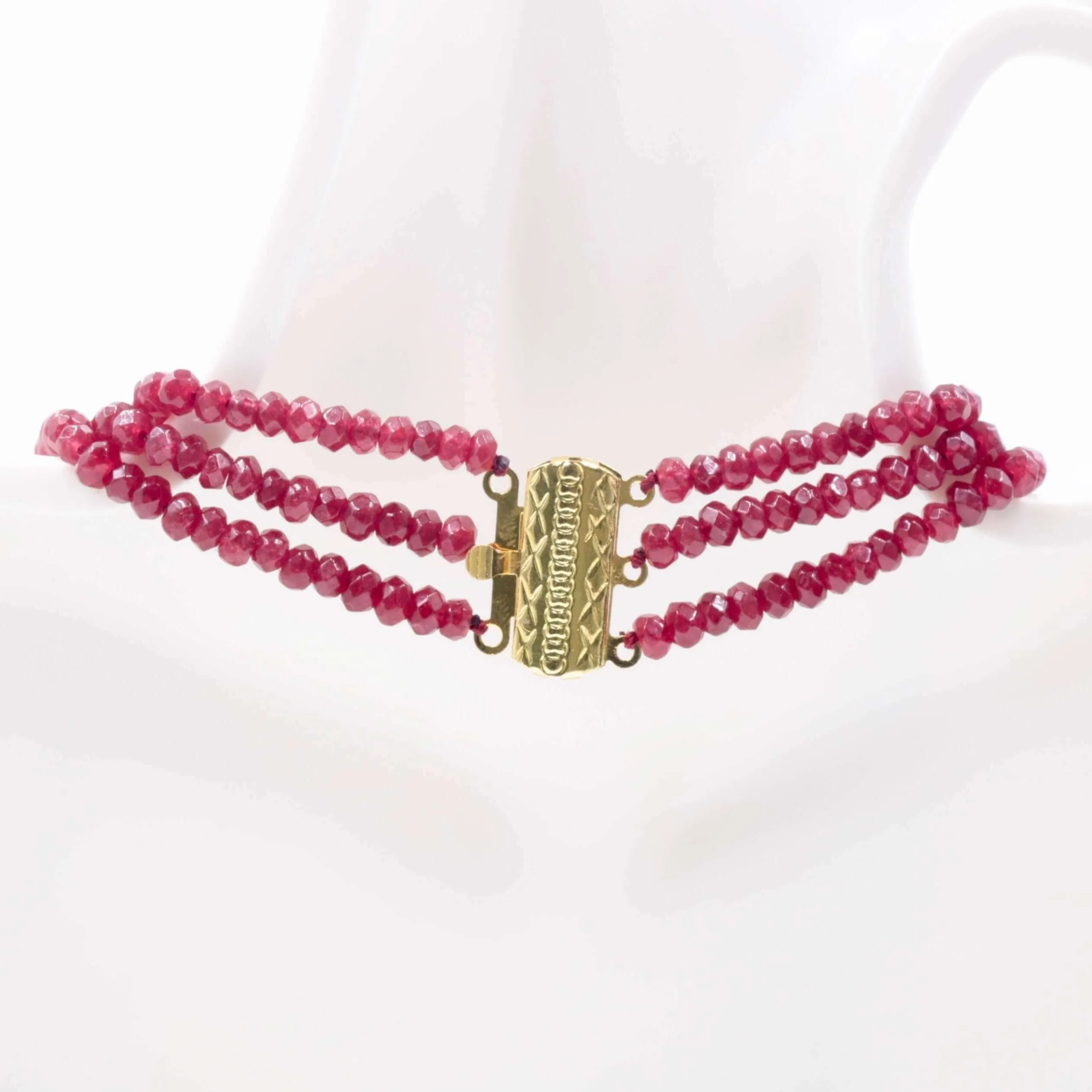 Natural Quartz Necklace Ruby Quartz Red Quartz Necklace Red Quartz Beads Red Gemstone Quartz stone beaded necklace SKU:113267,113268