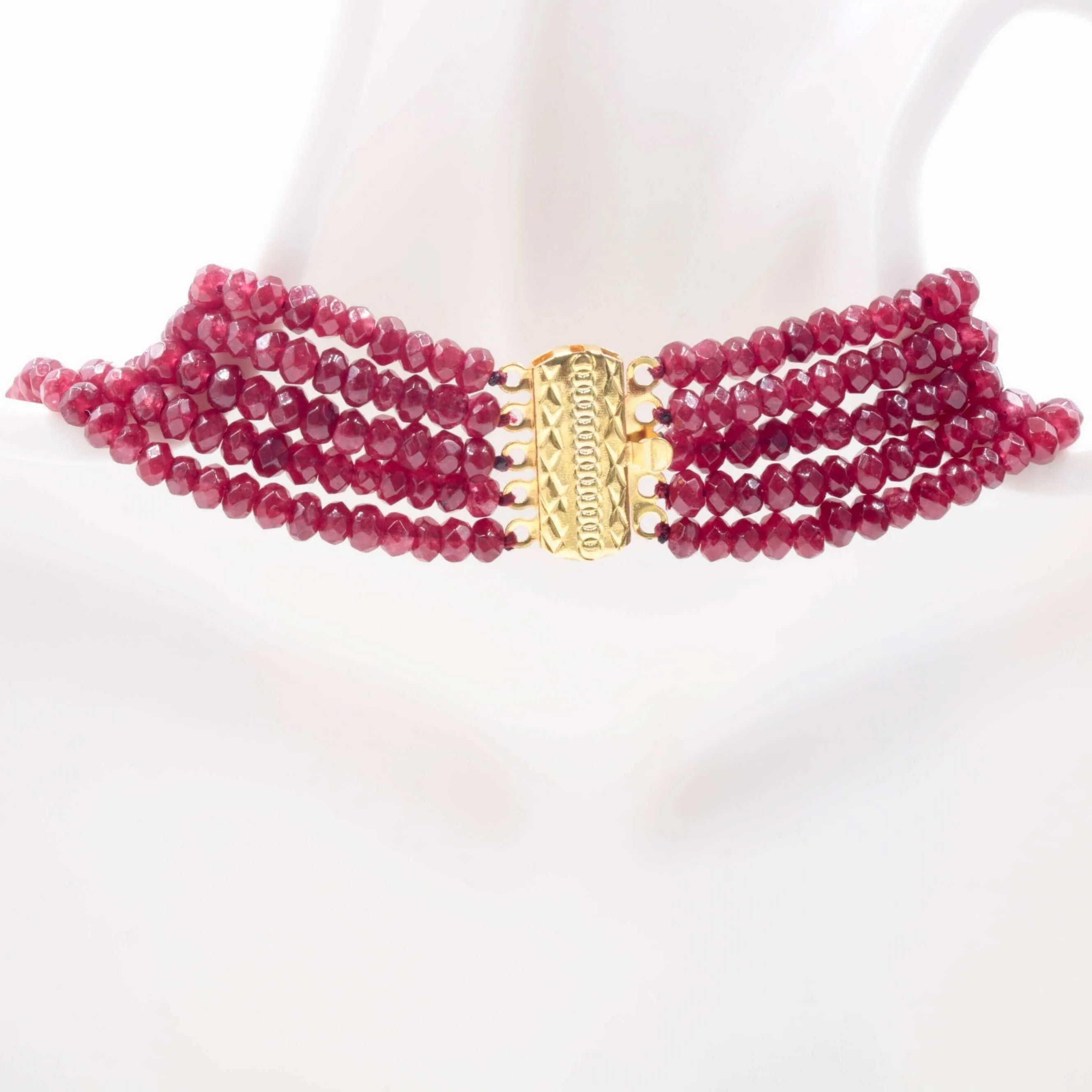 Natural Quartz Necklace Ruby Quartz Red Quartz Necklace Red Quartz Beads Red Gemstone Quartz stone beaded necklace SKU:113267,113268