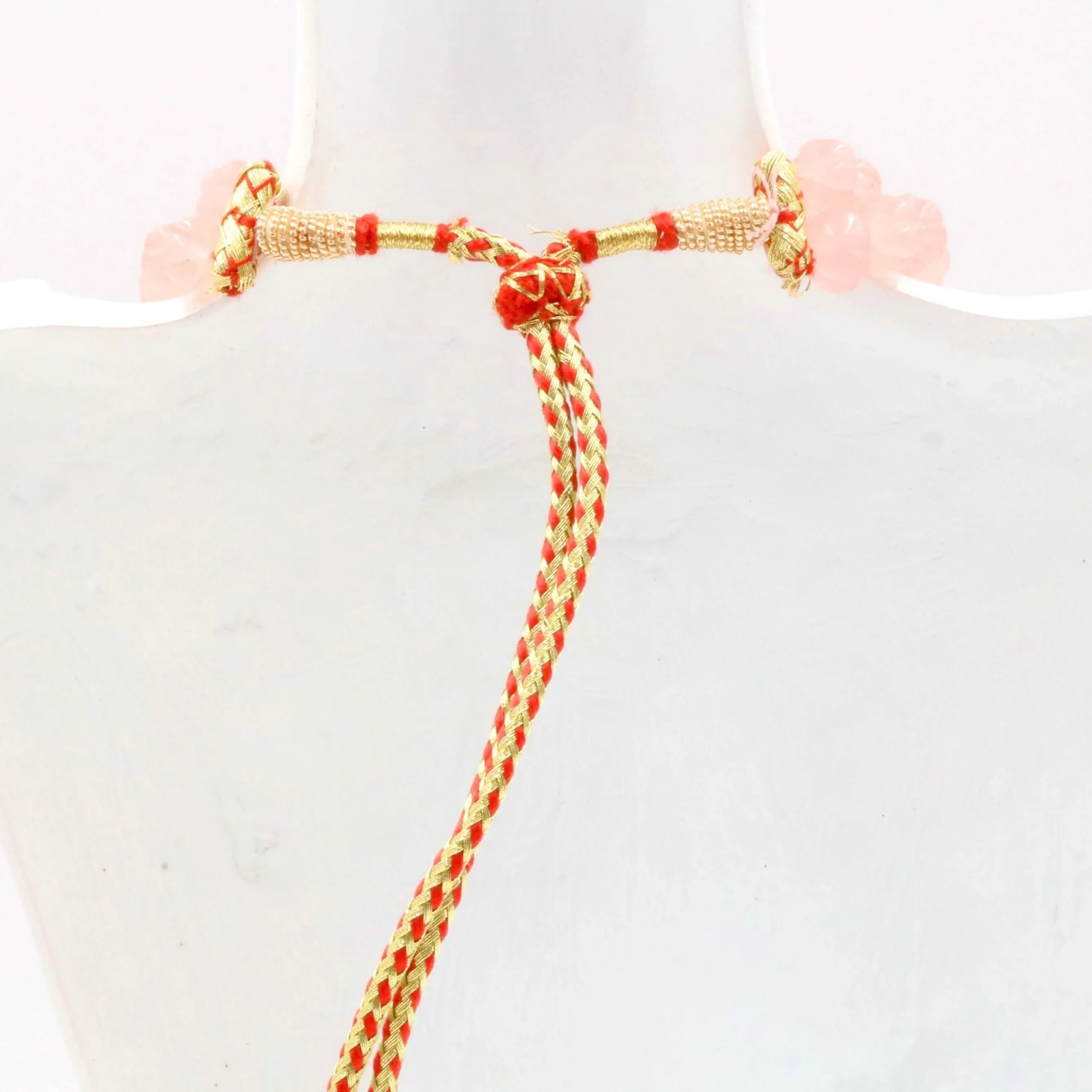 Natural Quartzite Necklace Peach Quartz Necklace Pink Quartz Quartzite Gemstone Beaded Necklace Layered Quartzite Necklace SKU 6142915