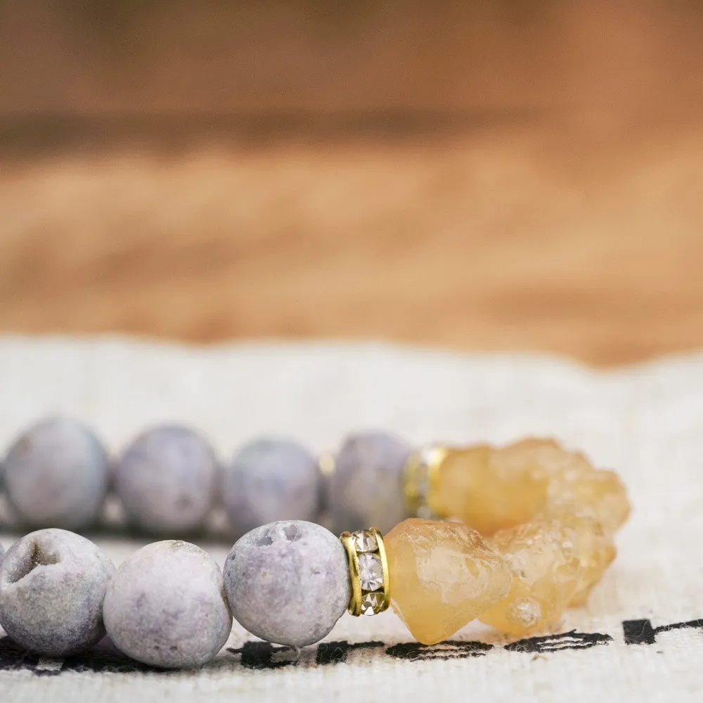 Nomad Grey Amber Bracelet