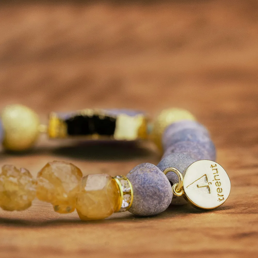 Nomad Grey Amber Bracelet