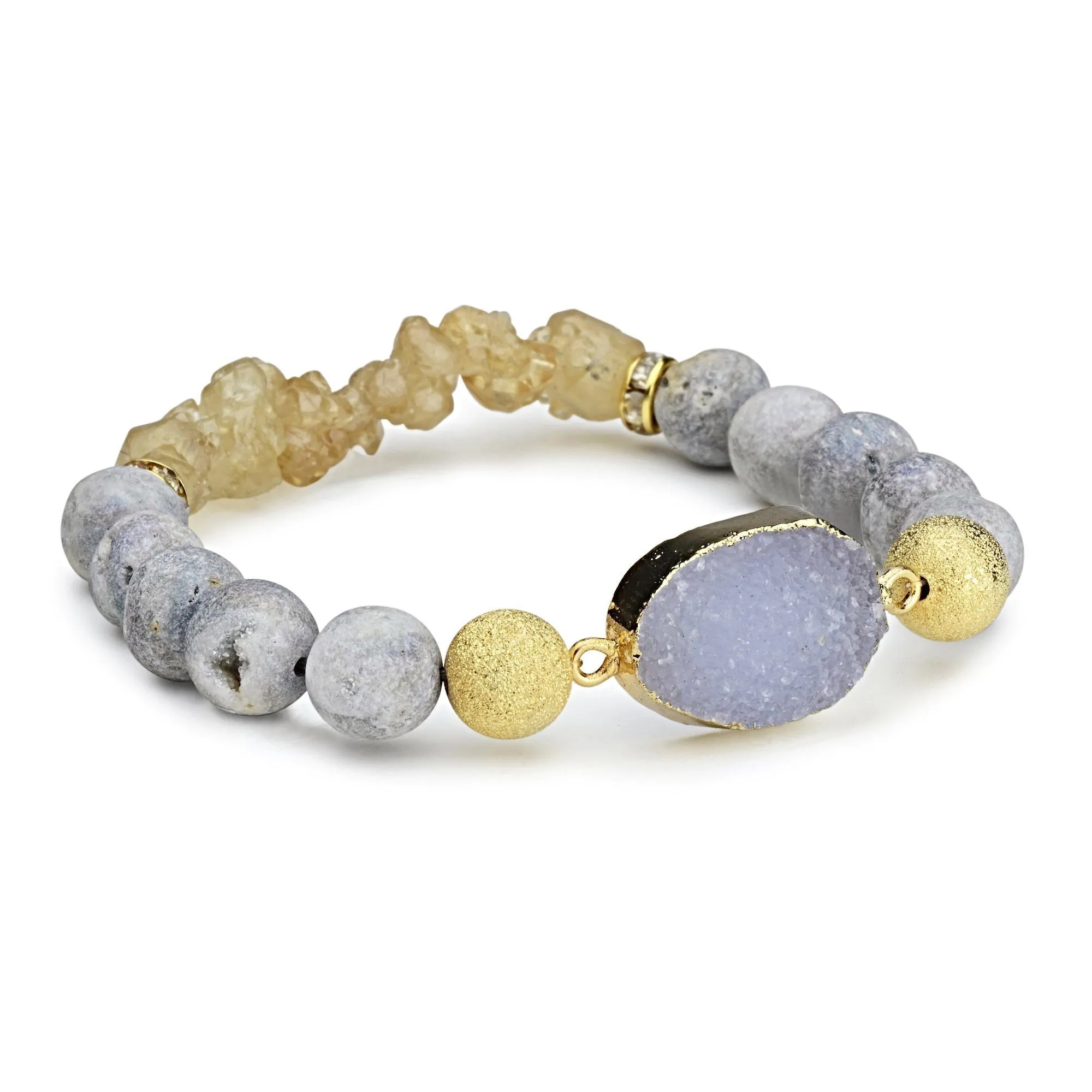 Nomad Grey Amber Bracelet