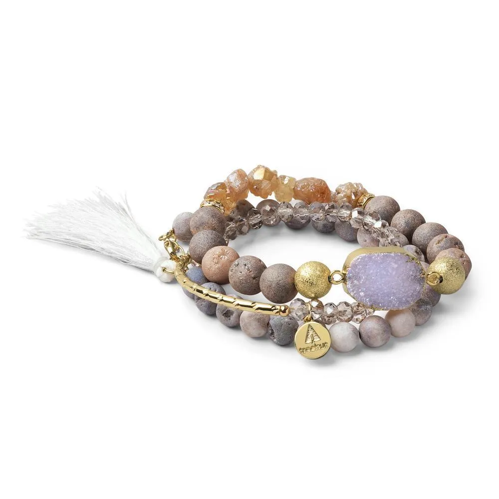 Nomad Grey Amber Bracelet