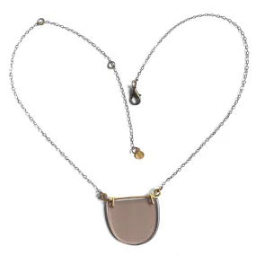 One of a kind smoky quartz necklace