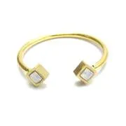 OPEN MIA RING WITH DIAMOND SWAROVSKI CRYSTALS (GOLD TONE)