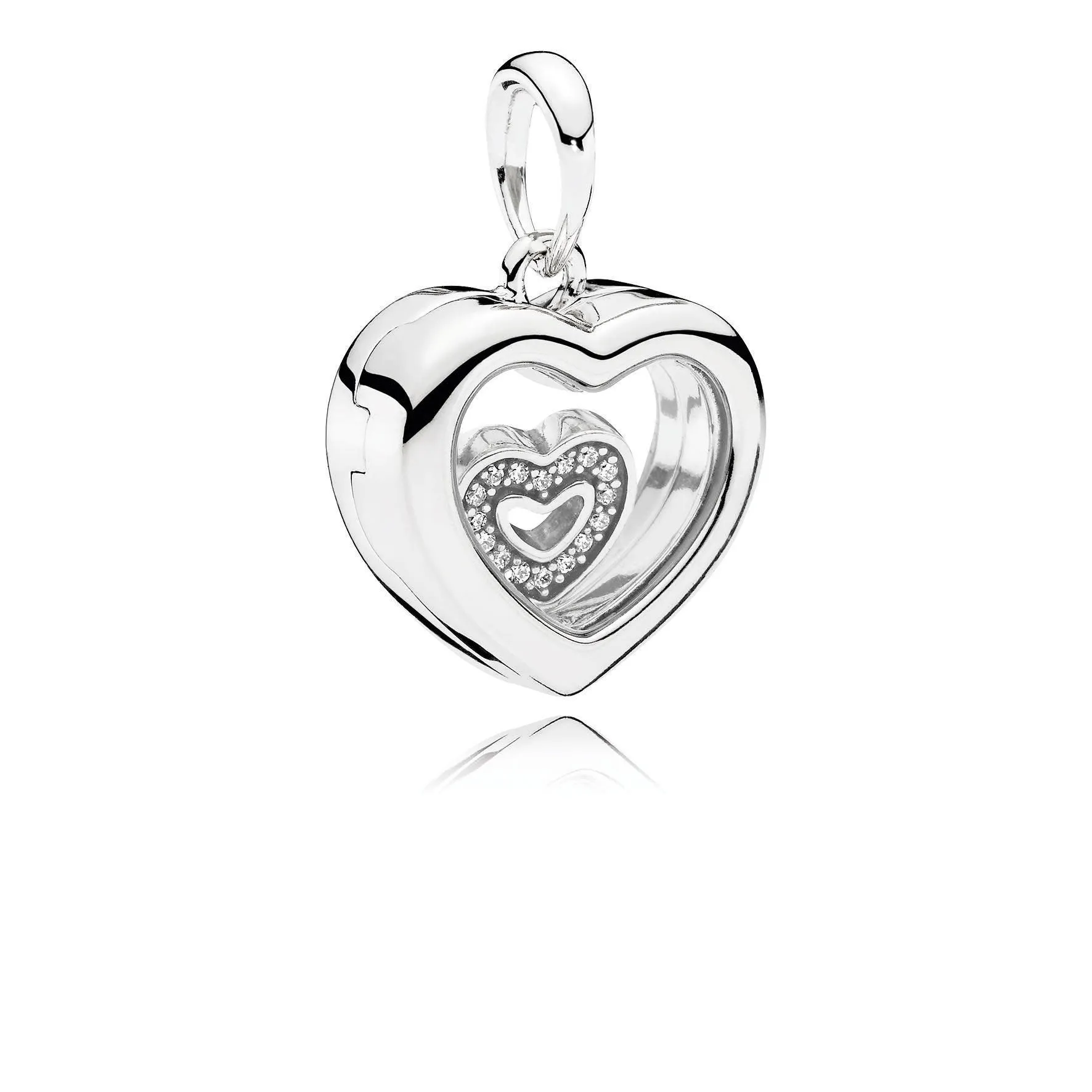 Pandora Heart Locket - Small #792111CZ