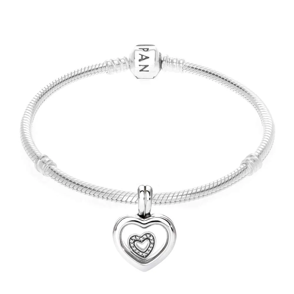 Pandora Heart Locket - Small #792111CZ