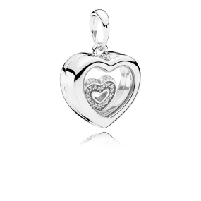 Pandora Heart Locket - Small #792111CZ