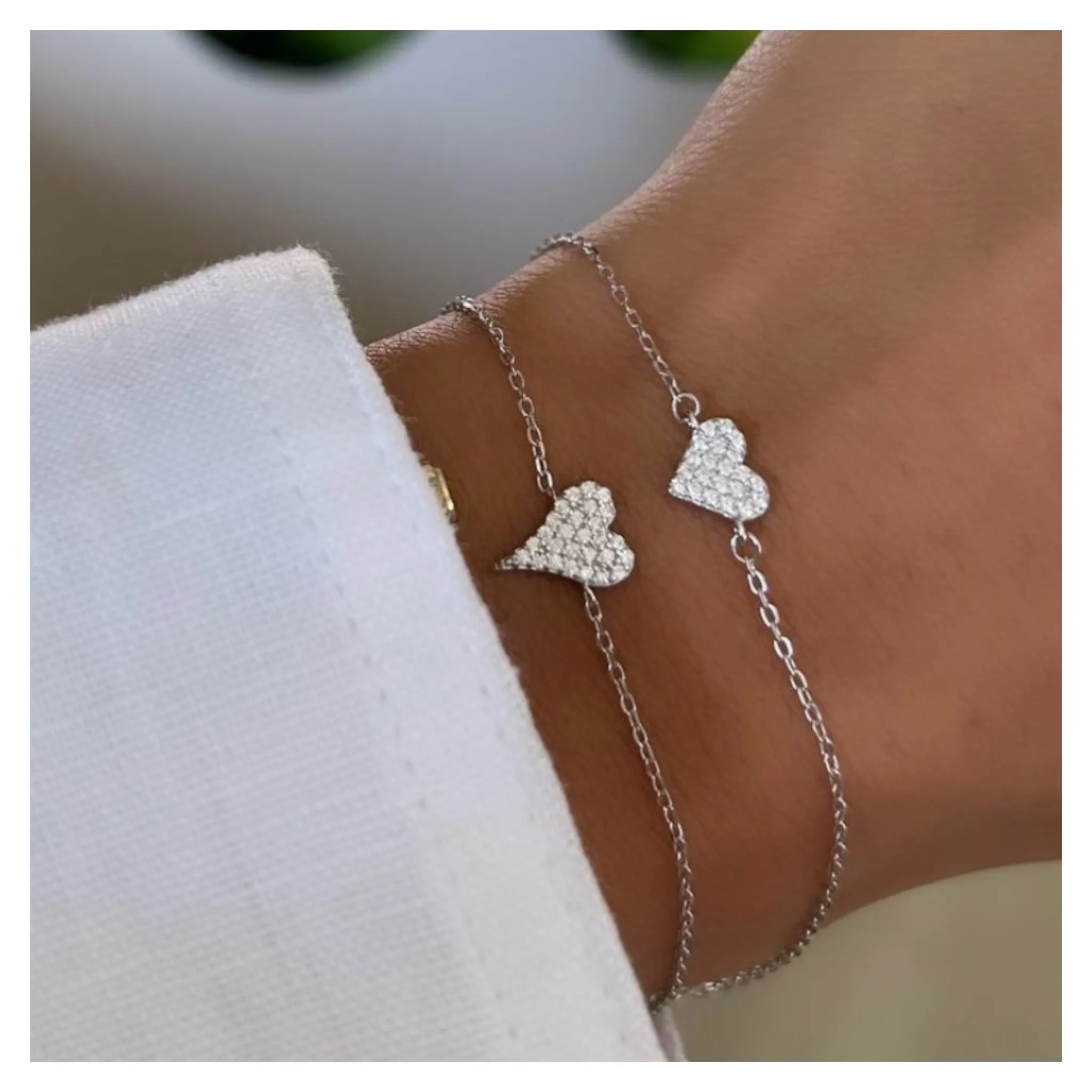 Pave Queen of Heart Bracelet