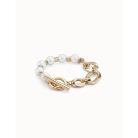 Pearl & Match Bracelet - Gold