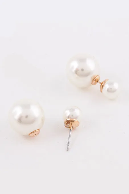 Pearl Double-Sided Earrings (As seen in Good Housekeeping Magazine)