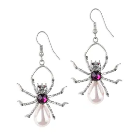 Pearl Spider Drop Earrings - Preorder