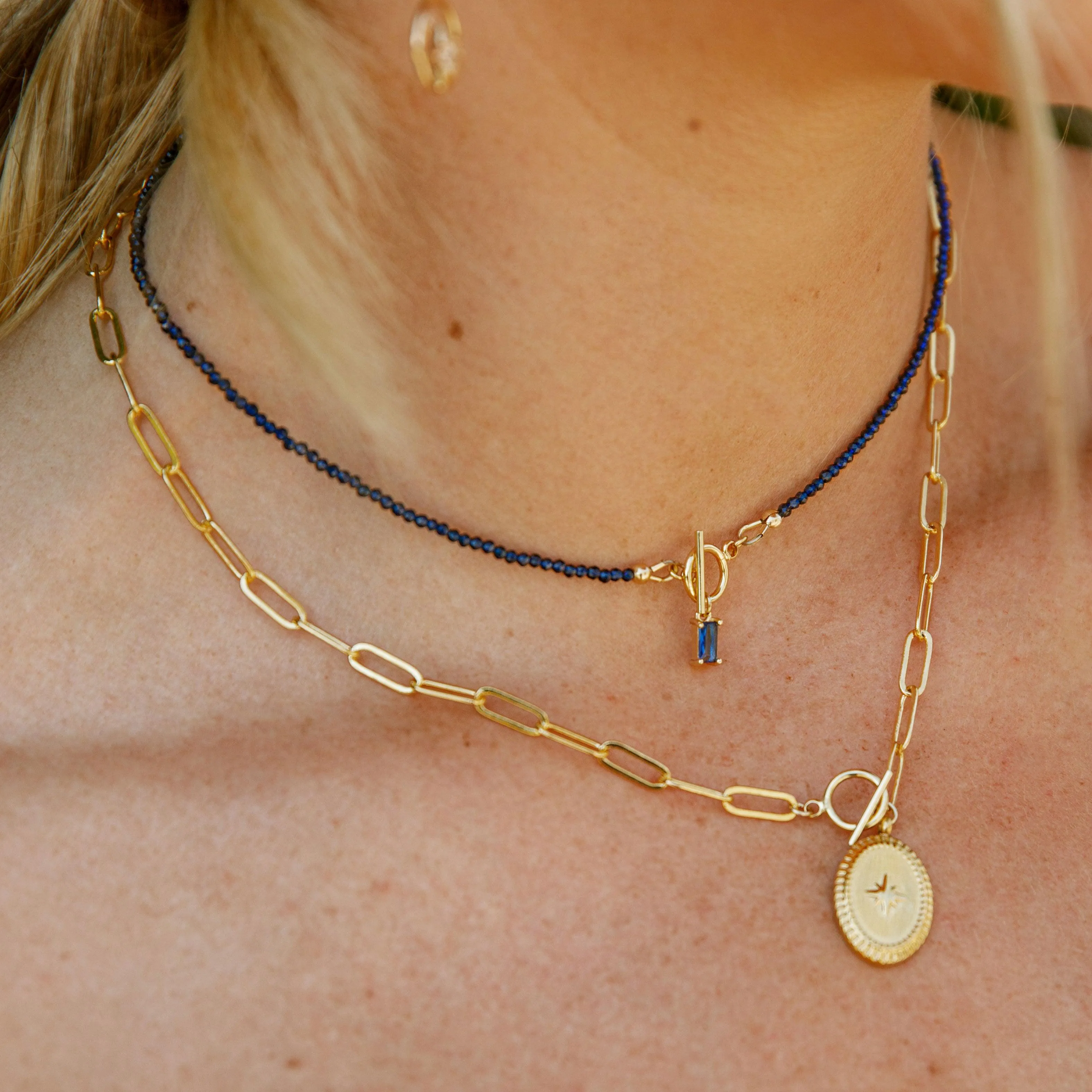 Perfect Set - Blue Quartz Earrings & Choker