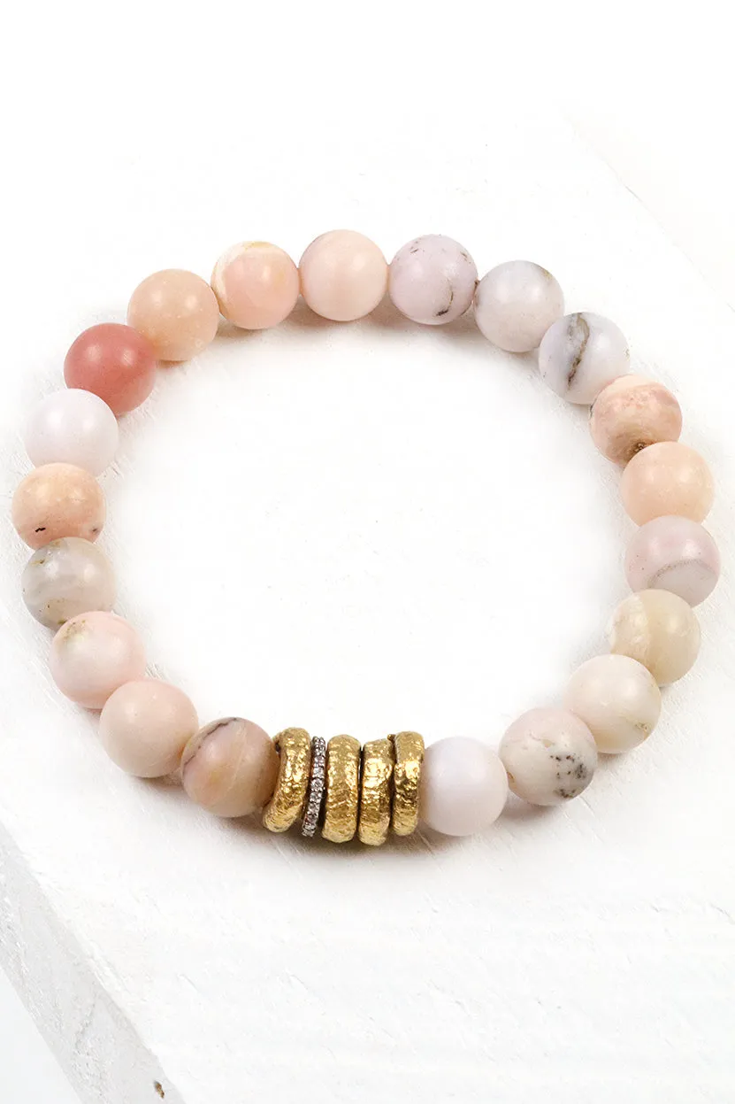 Pink Opal Sigma Bracelet